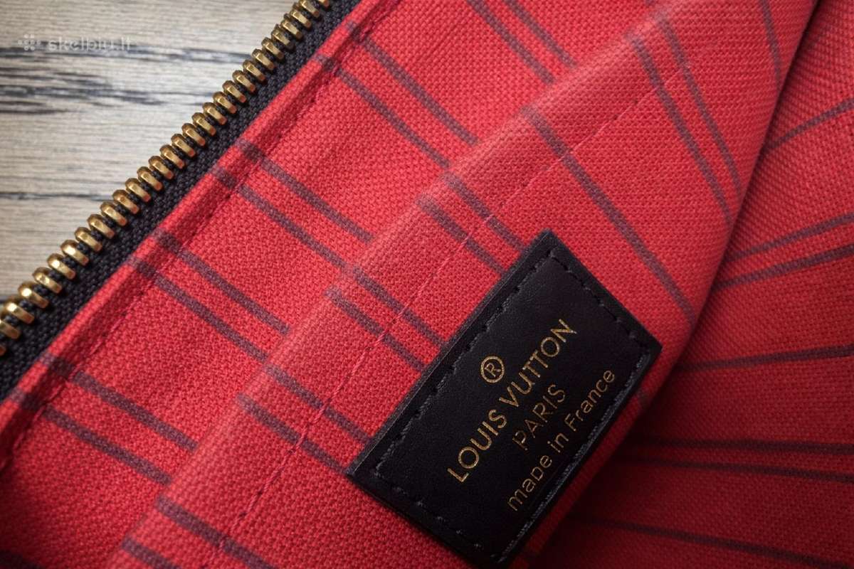 Louis Vuitton Neverfull Pochette (Damier Ebene) - nuotraukos Nr. 4