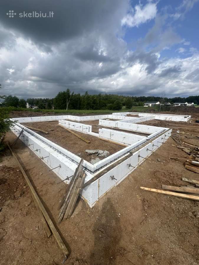 Pamatų betonavimas Poliai Rostverkas Grindys - nuotraukos Nr. 23
