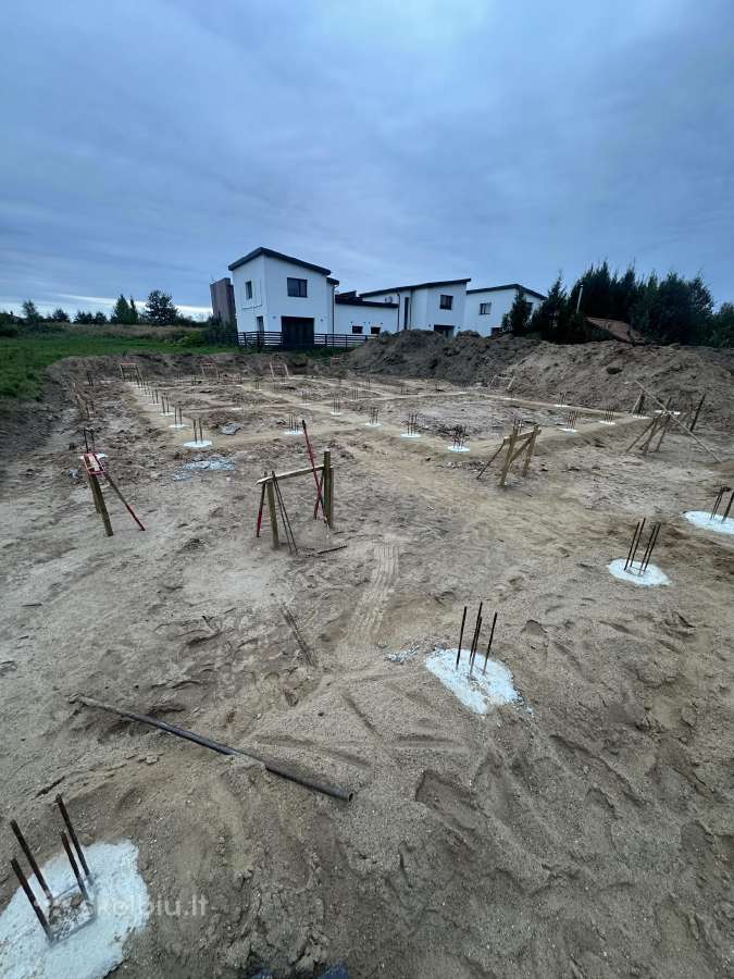 Pamatų betonavimas Poliai Rostverkas Grindys - nuotraukos Nr. 30