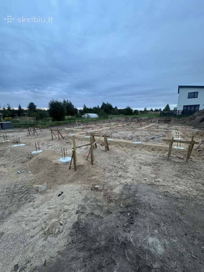 Pamatų betonavimas Poliai Rostverkas Grindys - nuotraukos Nr. 32