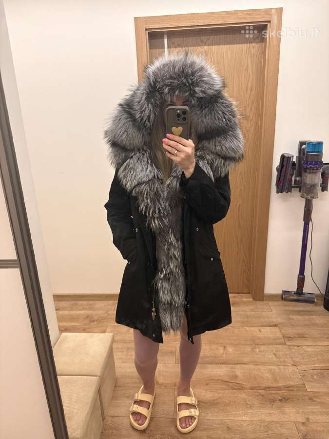 Parka su natūralių kailių - nuotraukos Nr. 3