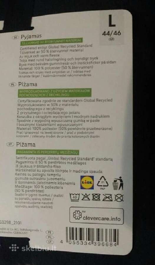 Moteriska pizama ilgom rankovem 42? 44/46 ? dydzio - nuotraukos Nr. 8