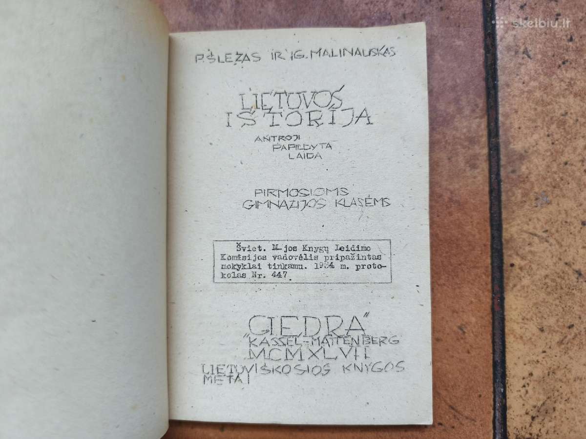 Reta P. Šležo "Lietuvos istorija" 1947 metai - nuotraukos Nr. 3