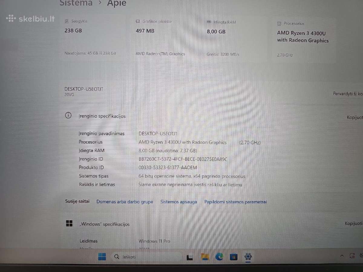 Lenovo Thinkbook 15 G2 Are - nuotraukos Nr. 4