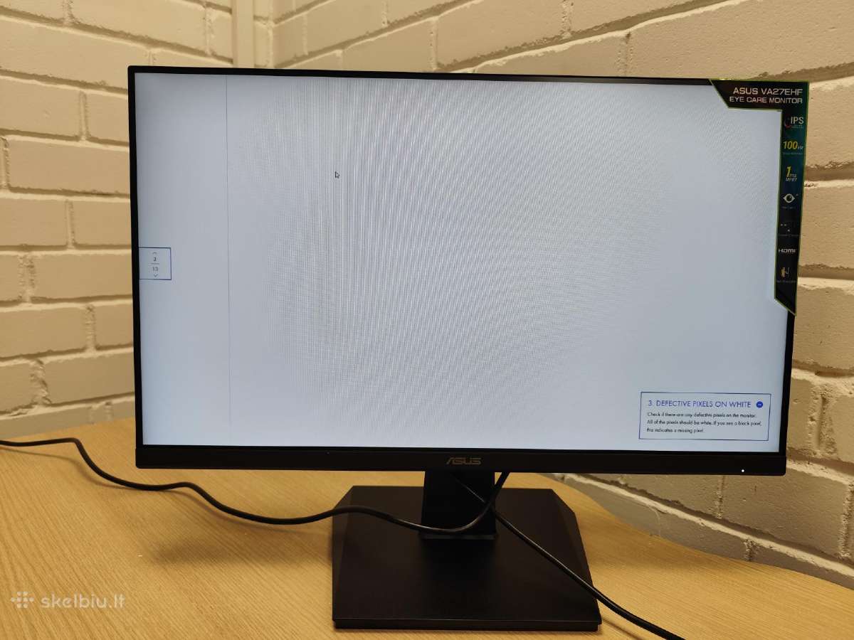 Asus Vz24ehf-w 24" Fhd Ips 100hz Eye-care - nuotraukos Nr. 3