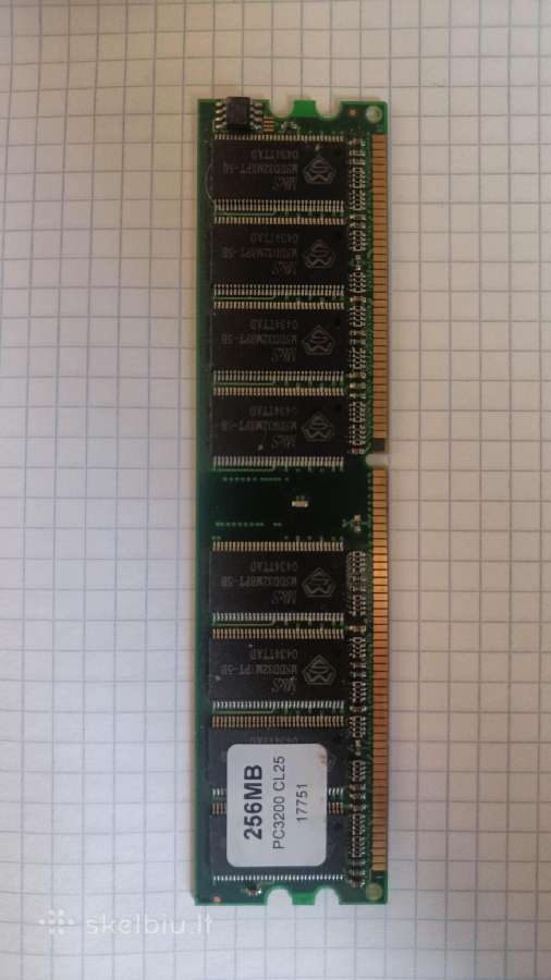 Parduodu Sdram atminties modulį 64 MB ir 256mb - nuotraukos Nr. 3