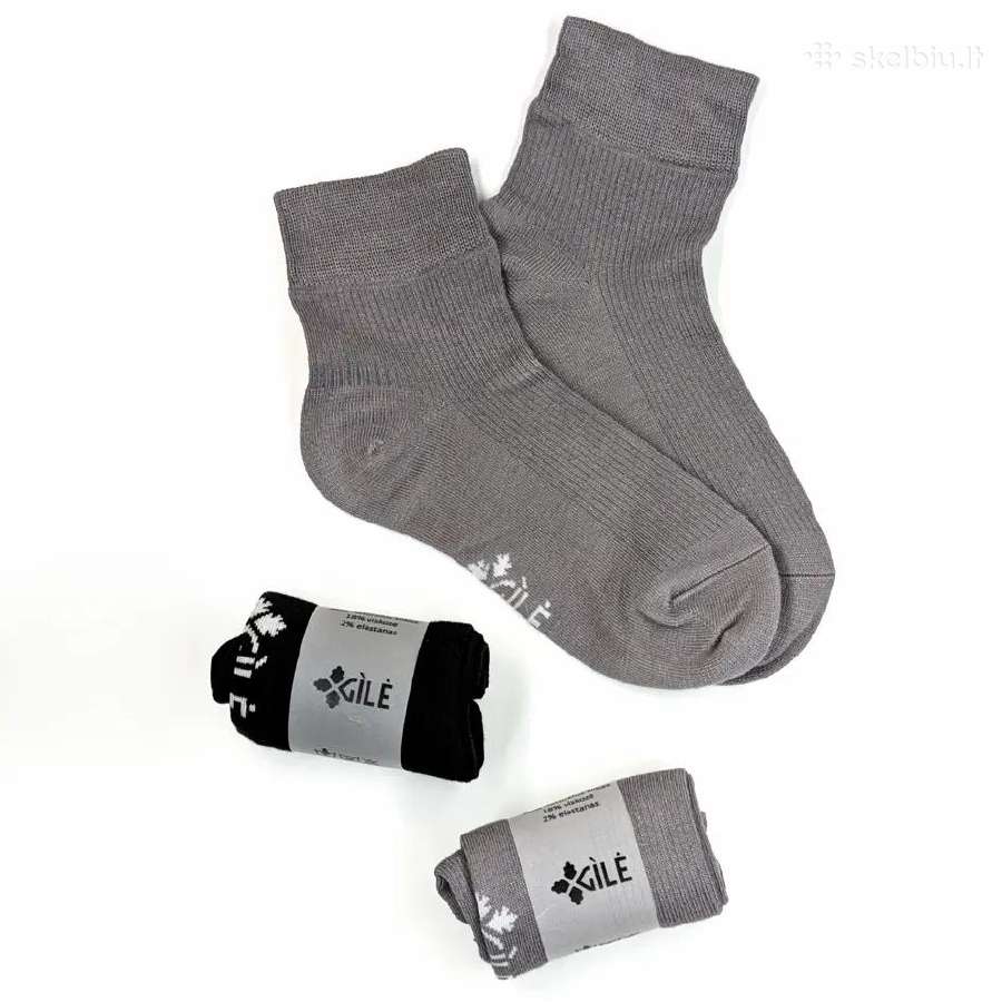 Šilkinės kojinės „gilė“ 6 vnt. (Unisex) - nuotraukos Nr. 4
