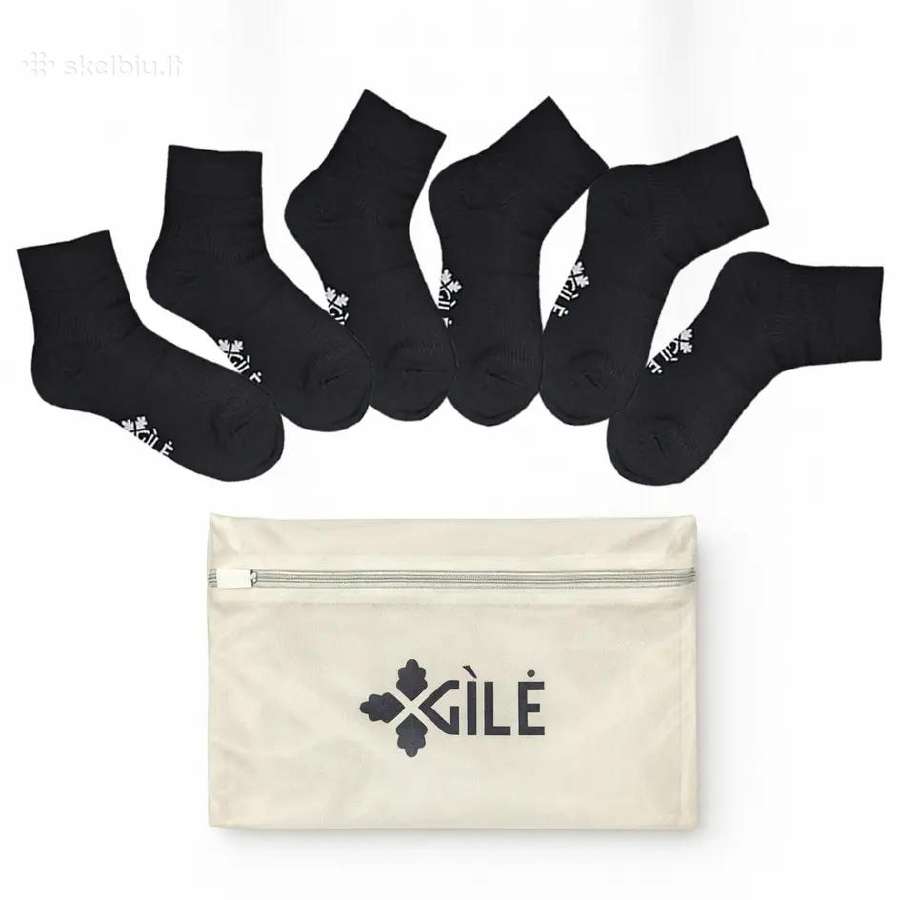 Šilkinės kojinės „gilė“ 6 vnt. (Unisex) - nuotraukos Nr. 6