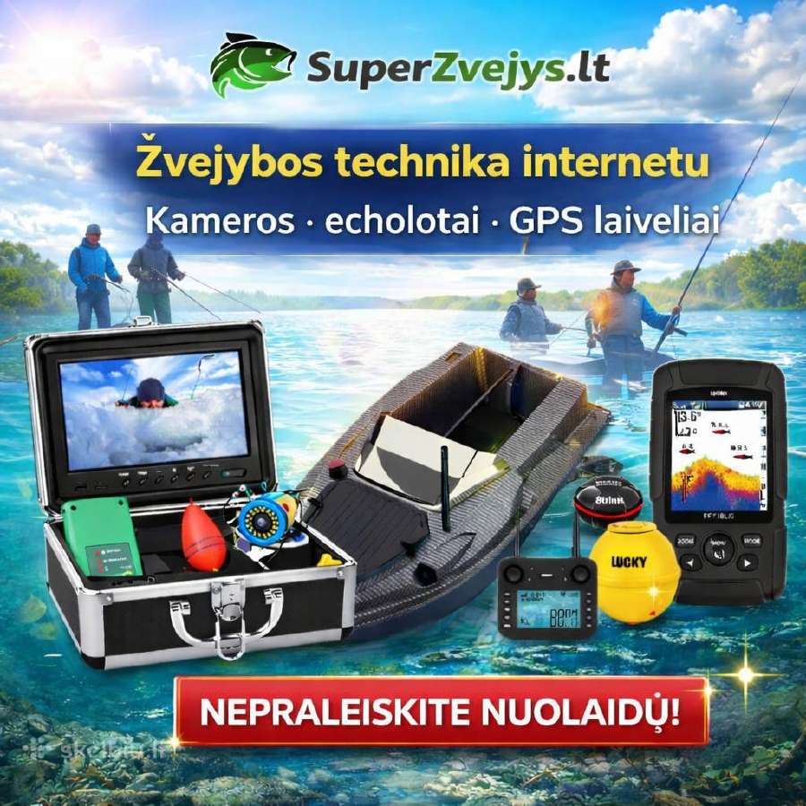 Povandenine kamera ir monitorius zvejybai 154.99€