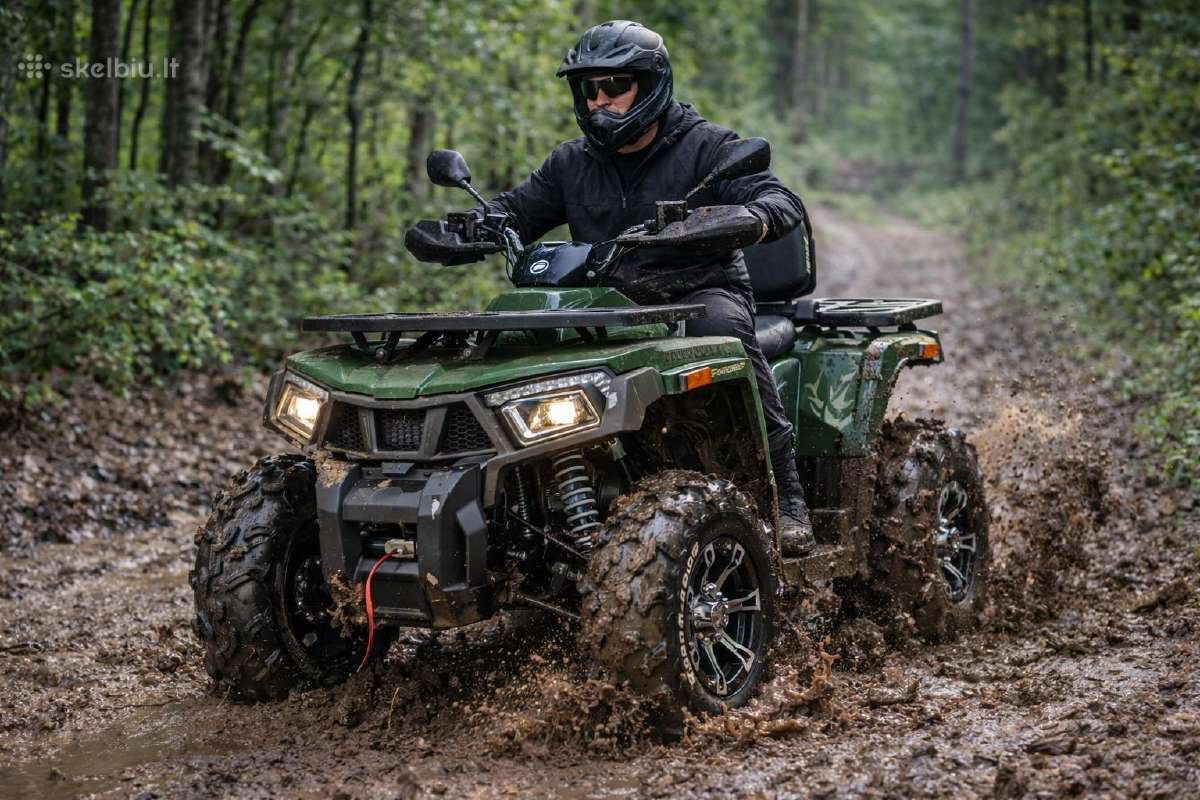Benzininis keturratis 250 cc Lieti ratlankiai