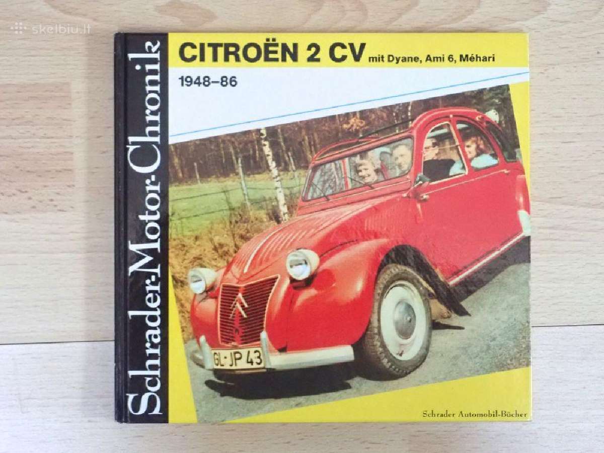 Citroen 2cv knyga, su Mehari, Ami 6/8 ir Dyane