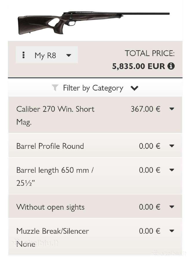 Blaser R8 Rrofessional Success Leather 270 Wsm - nuotraukos Nr. 7
