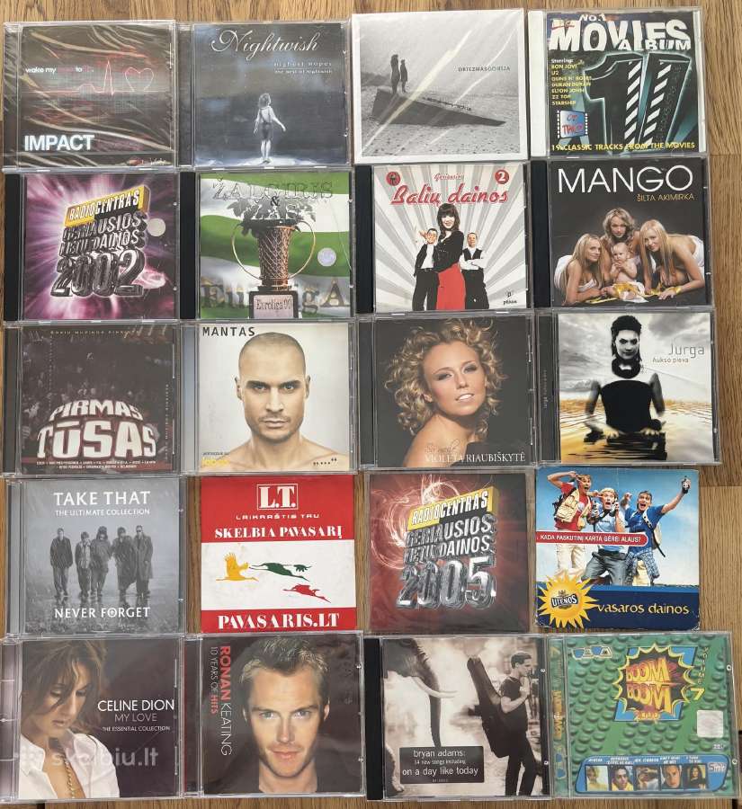 Įvairių 19 vnt. CD rinkinukas
