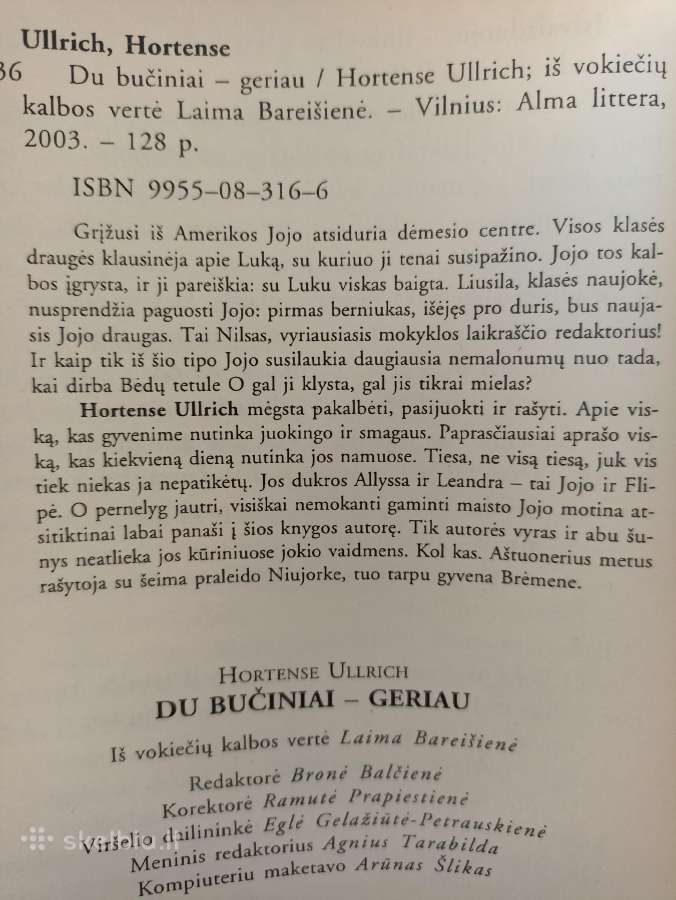 Hortense Ullrich knygos (6 vnt.) - nuotraukos Nr. 2