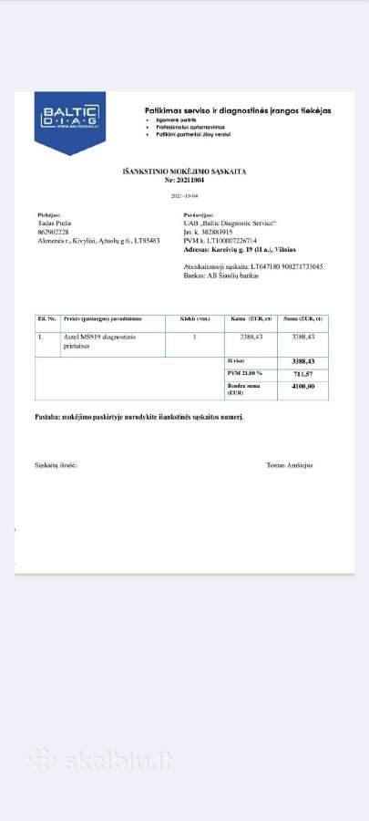 Rimta diagnostika Autel maxisys 919 - nuotraukos Nr. 10