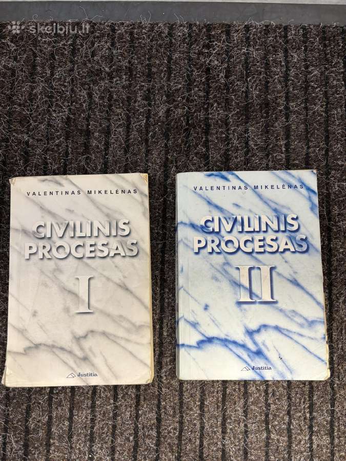 Parduodami vadovėliai Civilinis procesas 1-2 tomai