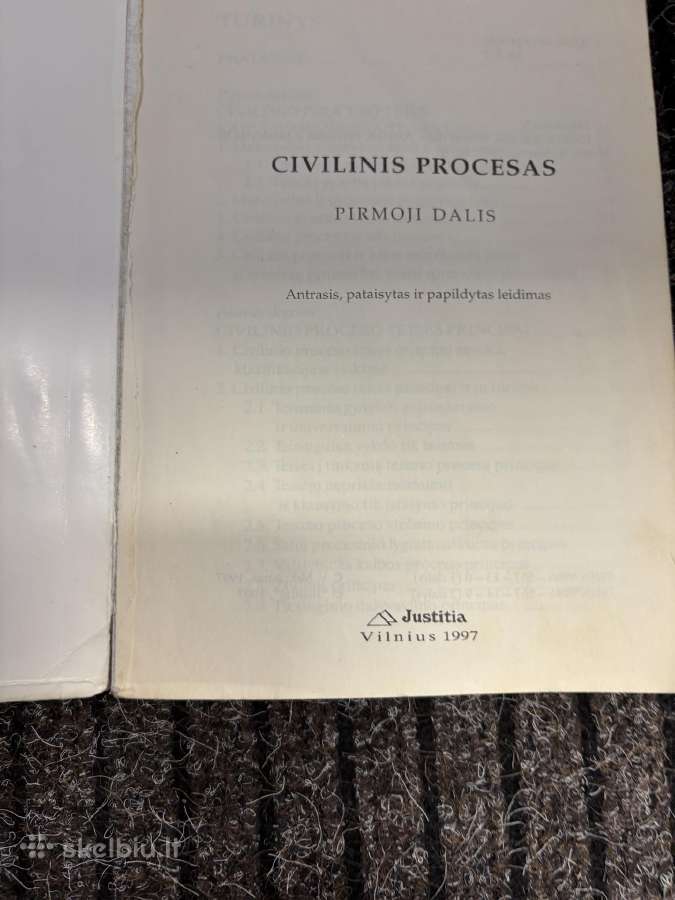 Parduodami vadovėliai Civilinis procesas 1-2 tomai - nuotraukos Nr. 3