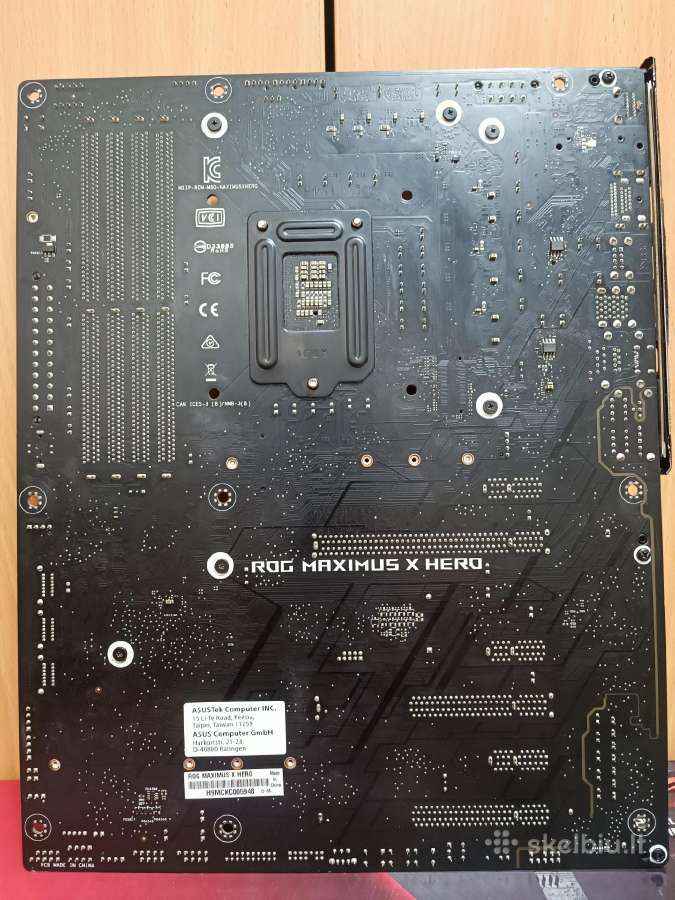 Asus Rog Maximus X Hero Lga1151 Neveikianti! - nuotraukos Nr. 3