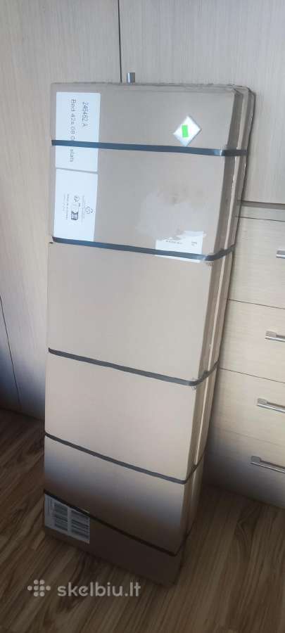 Lovos grotelės 42 lentjuostės 80x200 (Naujos) 2vnt - nuotraukos Nr. 2