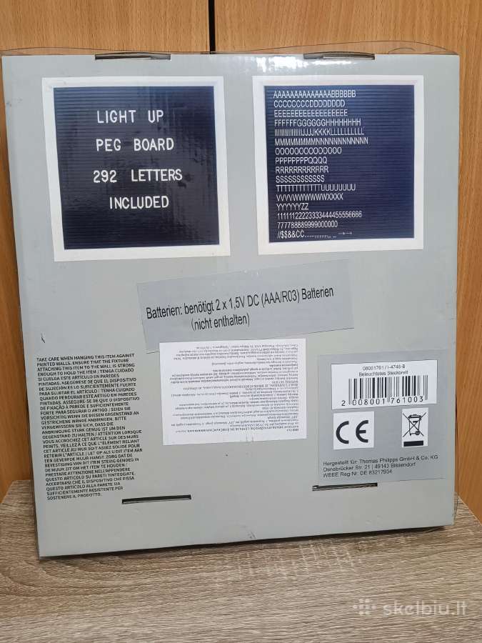Žinučių lenta su LED apšvietimu - nuotraukos Nr. 2