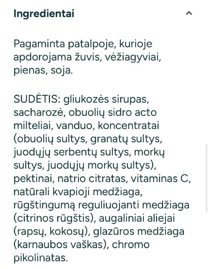„myprotein“ obuolių sidro acto guminukai. - nuotraukos Nr. 2