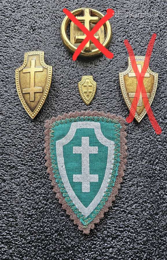 1990m. šaulių sąjungos komplektas.