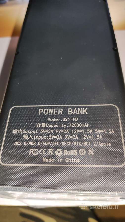 Skubiai Power bank su prožektorium - nuotraukos Nr. 3