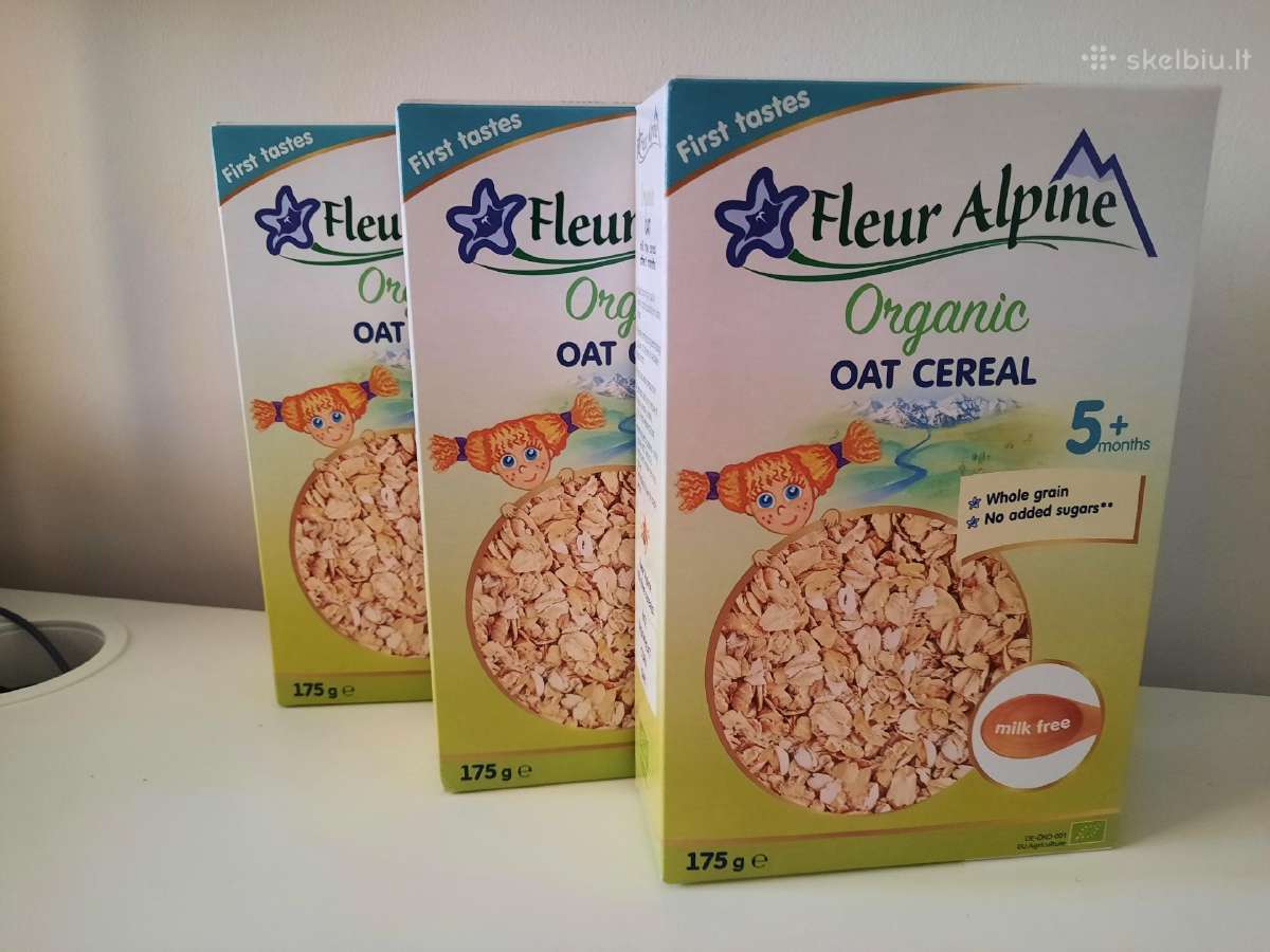 Pilno grūdo avižų košė Fleur Alpine nuo 5 mėn. 3v