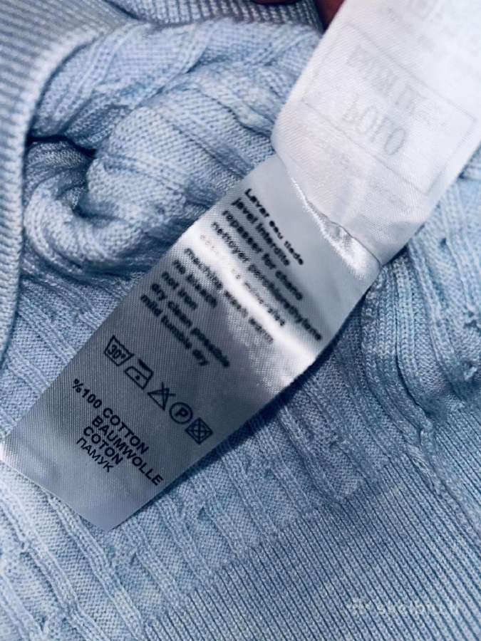 Ralph Lauren megztinis aukštu kaklu XL medvilnė - nuotraukos Nr. 6