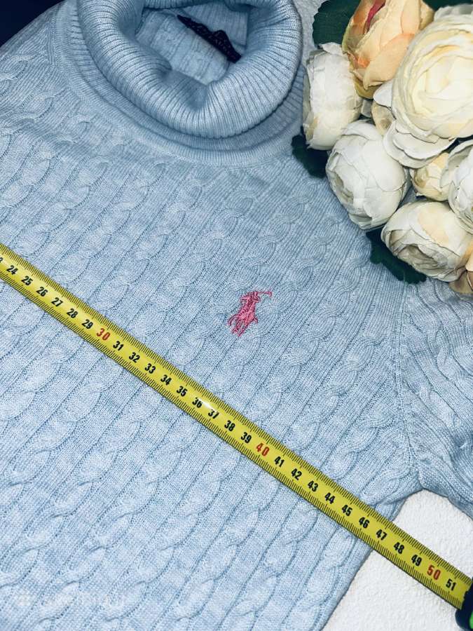 Ralph Lauren megztinis aukštu kaklu XL medvilnė - nuotraukos Nr. 8