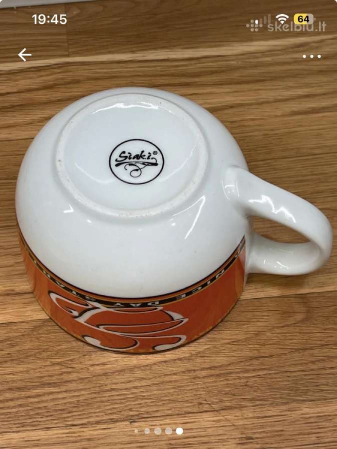 0,5 ltr. kavos puodeliai su užrašu - nuotraukos Nr. 7