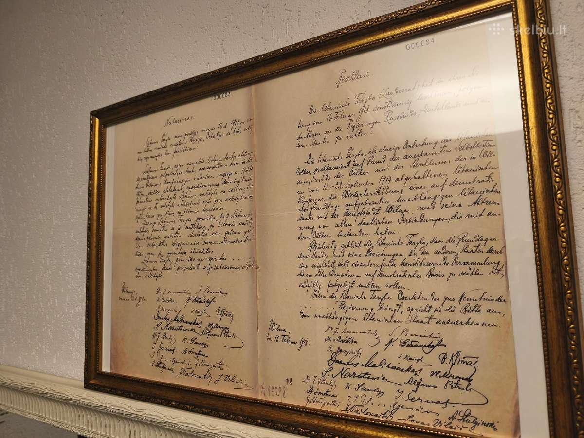 1918m. Vasario 16d.lietuvos nepriklausomybės aktas - nuotraukos Nr. 5