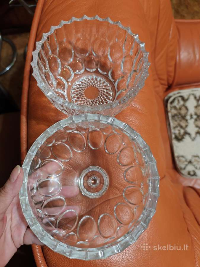 Saldaininė storo stiklo su dangčiu - nuotraukos Nr. 5
