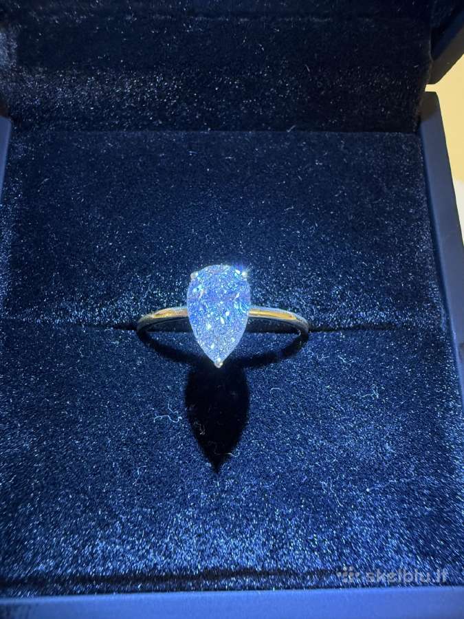 Sužadėtuvių žiedas su 1.02 ct deimantu