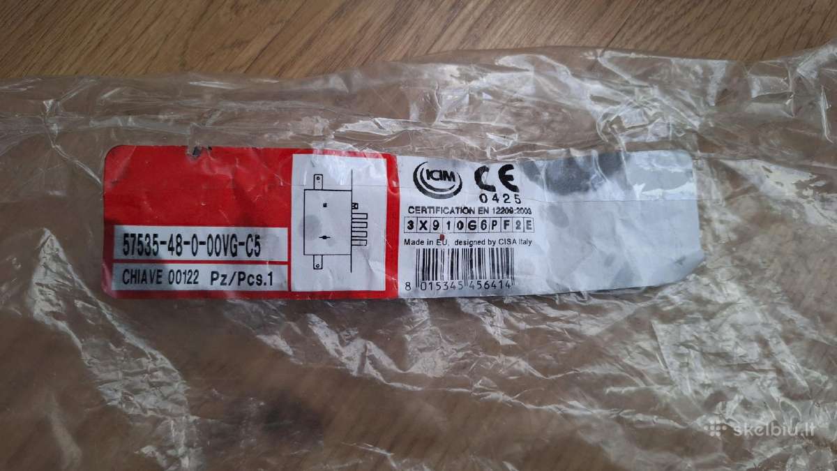 Įleidžiamoji spyna Cisa 57535.48 chromuota - nuotraukos Nr. 9