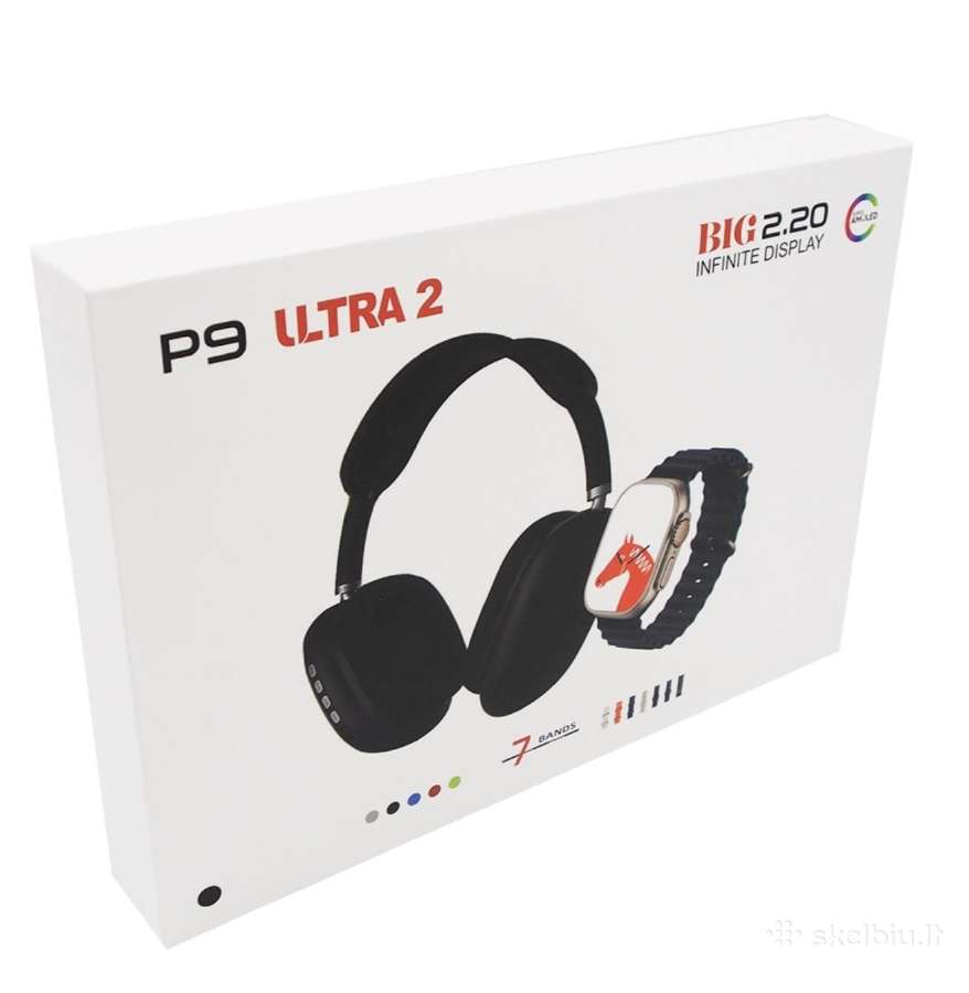 Belaidės Ausinės Išmanusis Laikrodis su Bluetooth