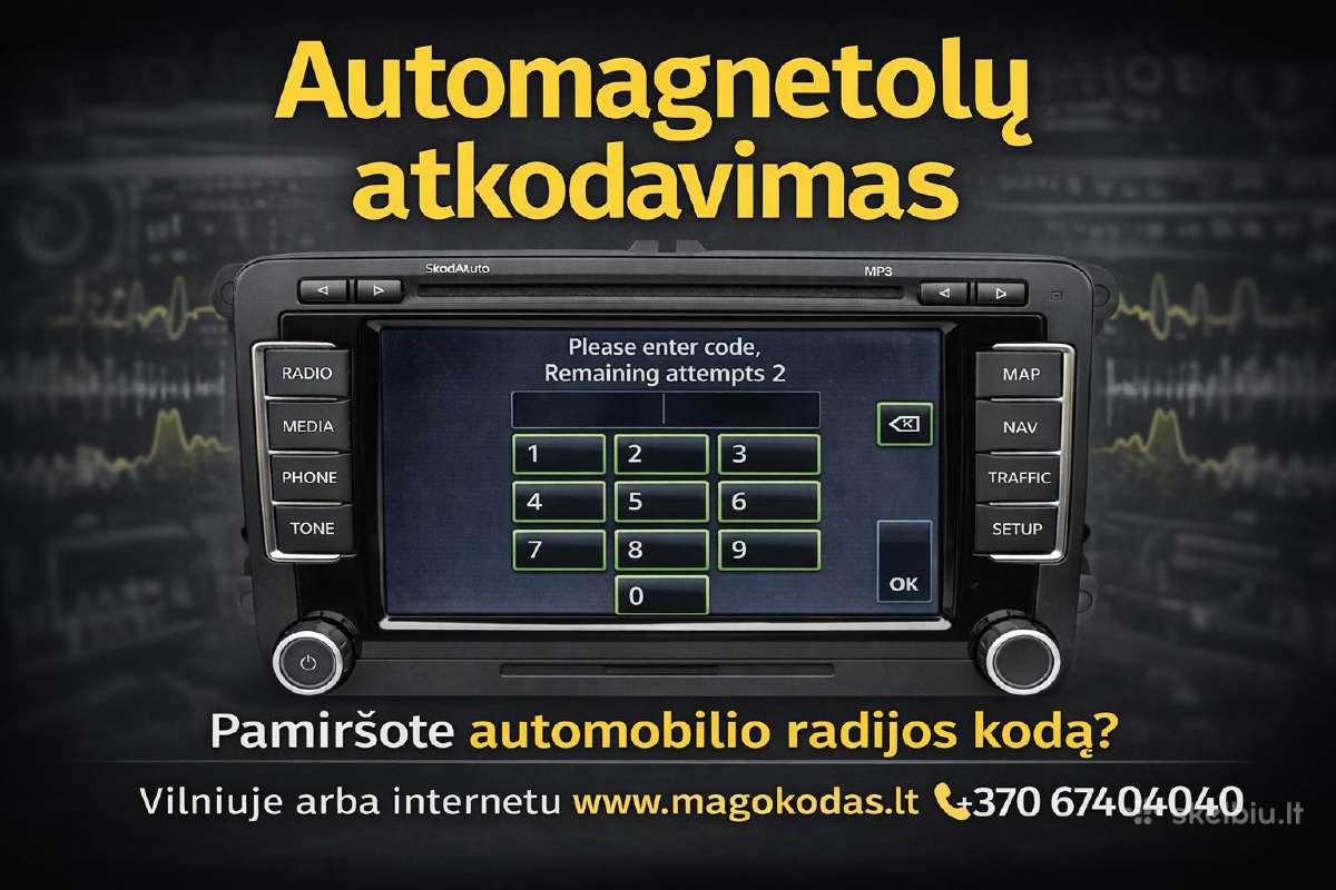 Automagnetolų atkodavimas Vilniuje arba Internetu - nuotraukos Nr. 18