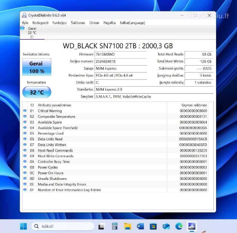 R5-7500f Am5, 32gb/ddr5, 16gb/5060ti, 2tb/SSD, Wf+ - nuotraukos Nr. 8