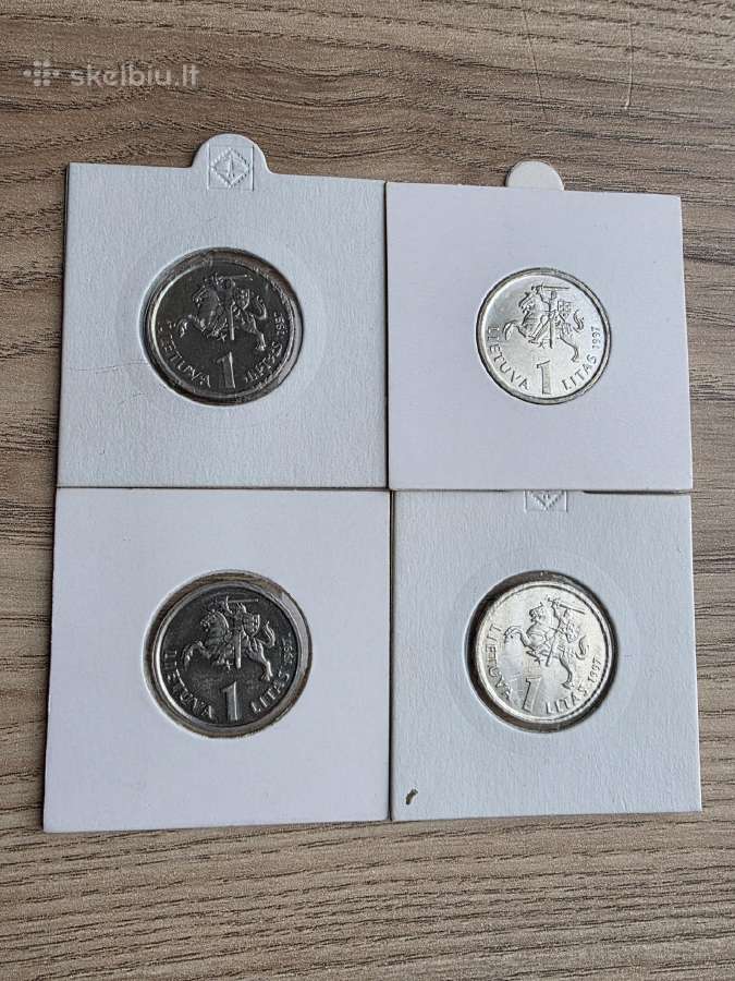 1997 metų 1 litas Jurgutis Unc - nuotraukos Nr. 4