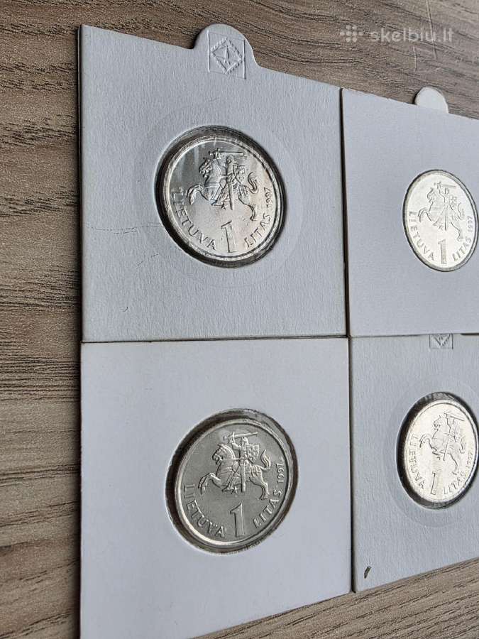 1997 metų 1 litas Jurgutis Unc - nuotraukos Nr. 5