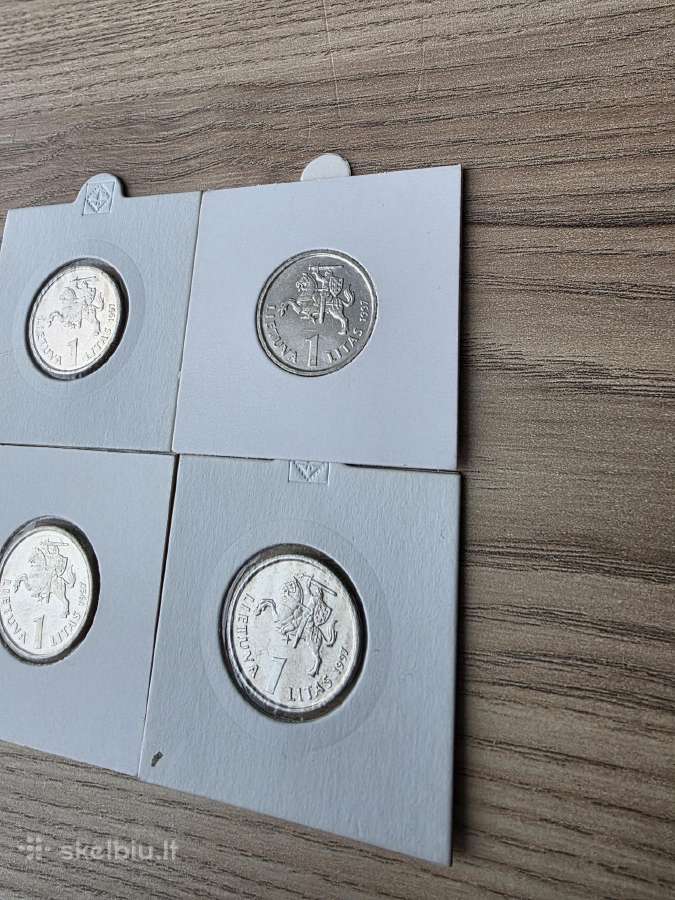 1997 metų 1 litas Jurgutis Unc - nuotraukos Nr. 6