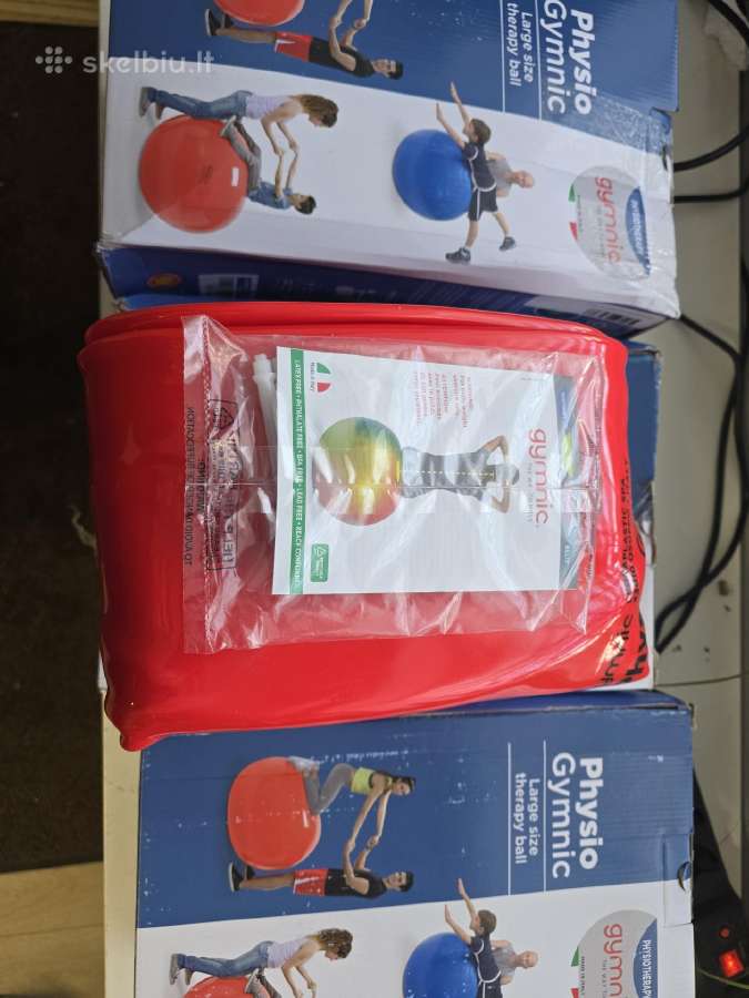 Gimnastikos kamuolys Gymnic Physio, raudonas 120cm - nuotraukos Nr. 2