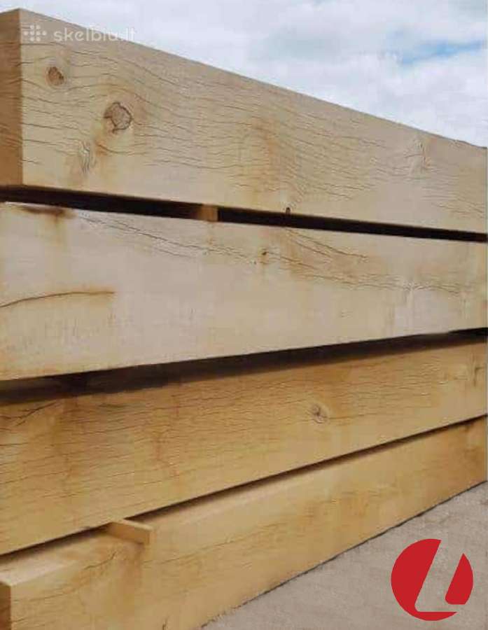 Ąžuolo, uosio balkiai, lentos platformai