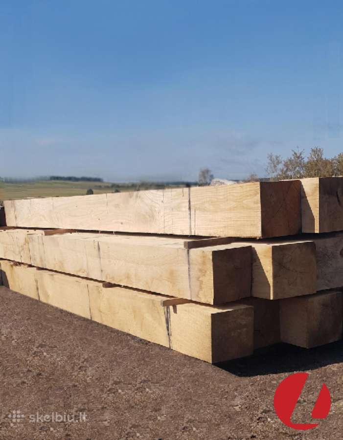 Ąžuolo, uosio balkiai, lentos platformai - nuotraukos Nr. 2