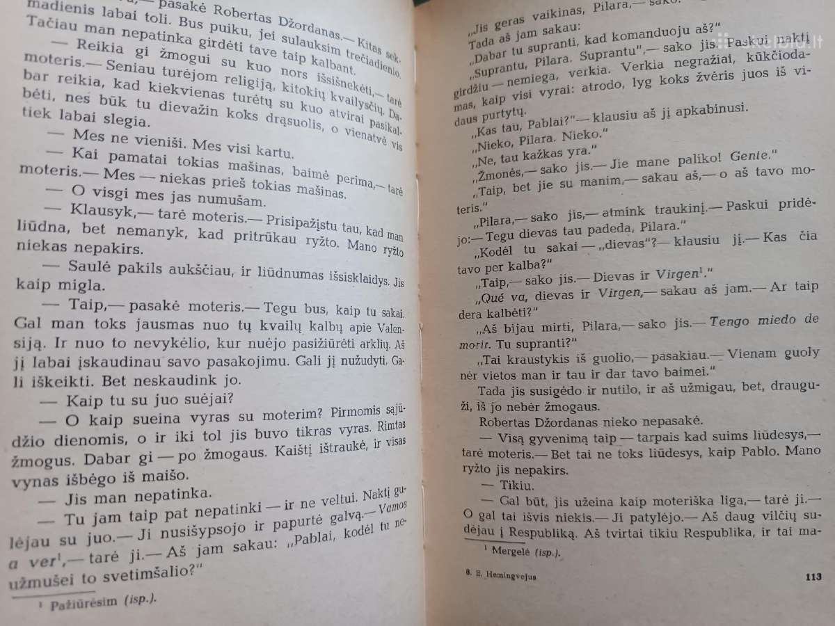 Ernestas Hemingvėjus. Kam skambina varpai - nuotraukos Nr. 3