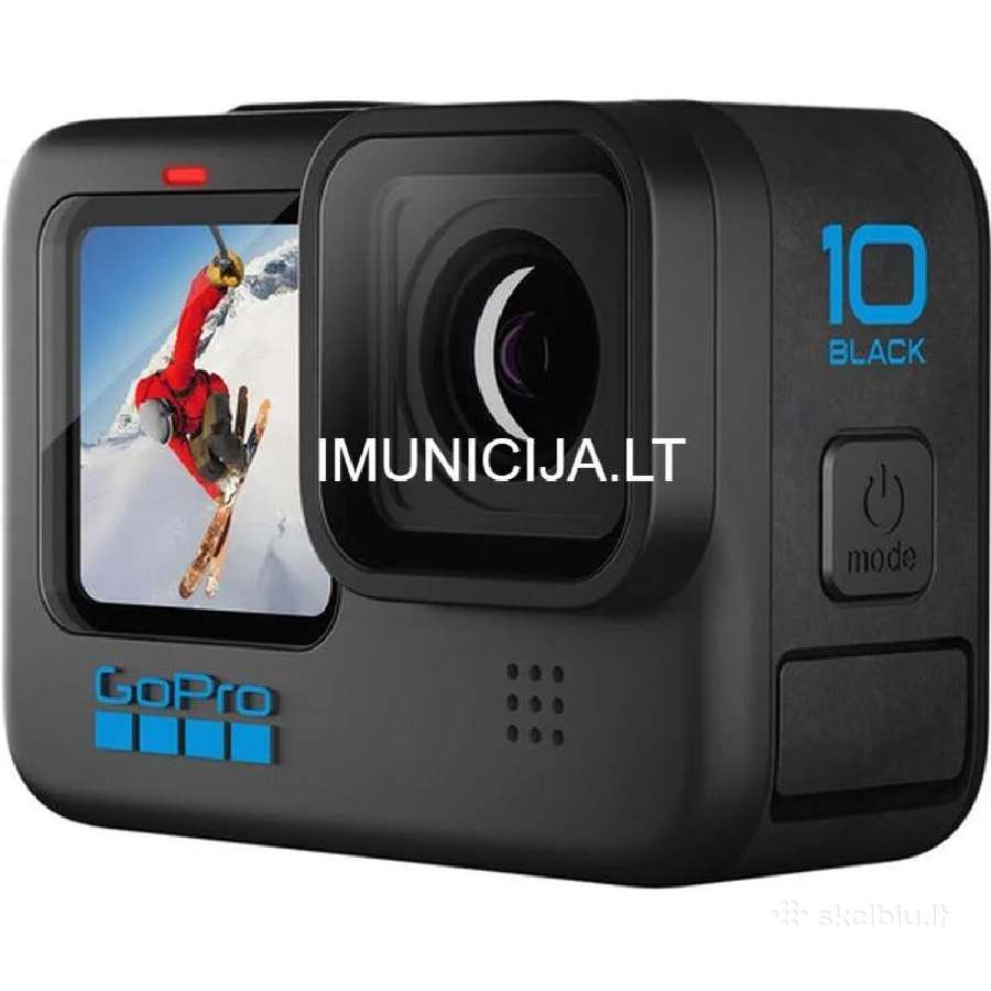 Gopro Hero 10 veiksmo kamera + 3 mėn. garantija