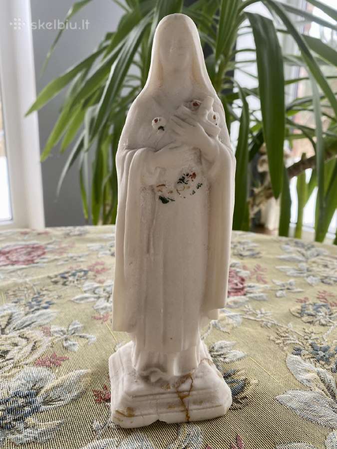 Vintažinė Šv.teresėlės skulptūra iš akmens - nuotraukos Nr. 6