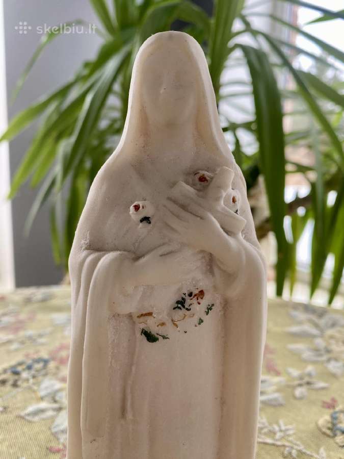 Vintažinė Šv.teresėlės skulptūra iš akmens - nuotraukos Nr. 7