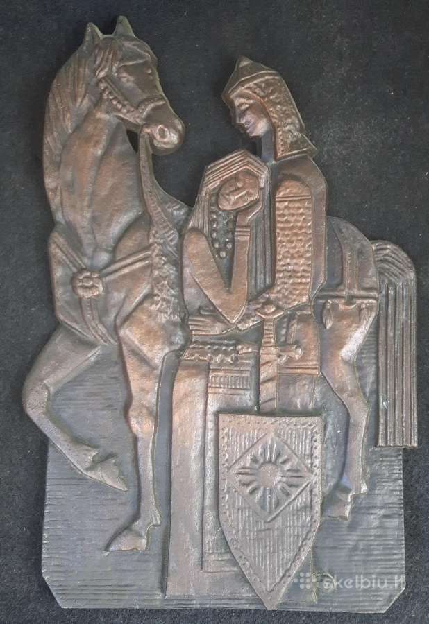 Bareljefas iš bronzos 31x20cm