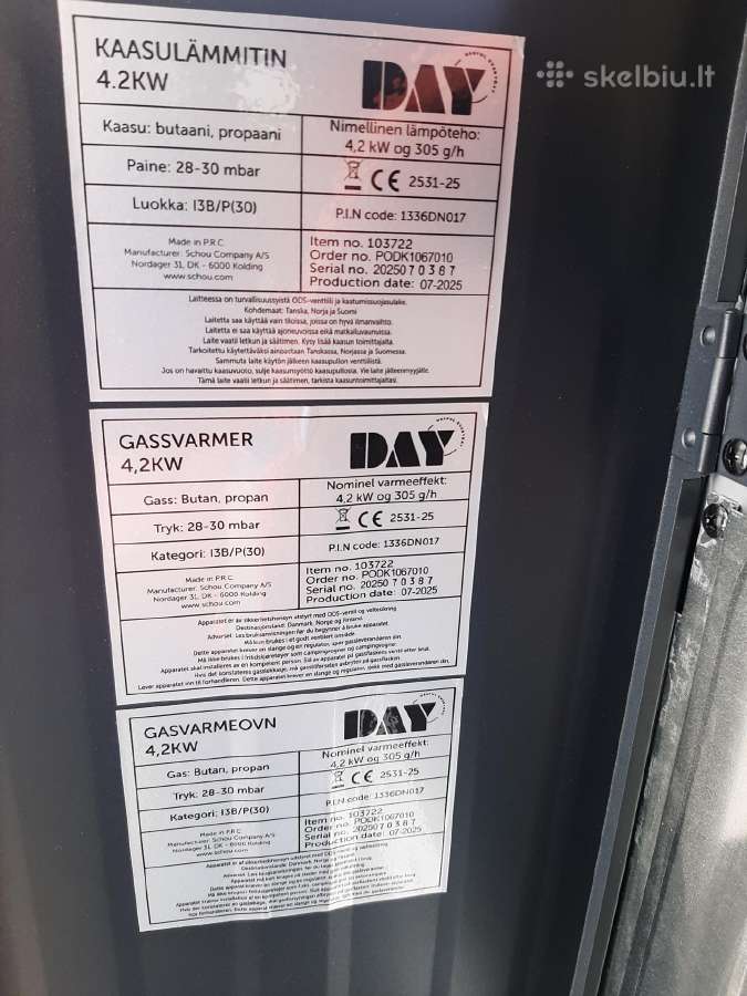 Dujiniai elektriniai šildytuvai 1-2 kw. - nuotraukos Nr. 8